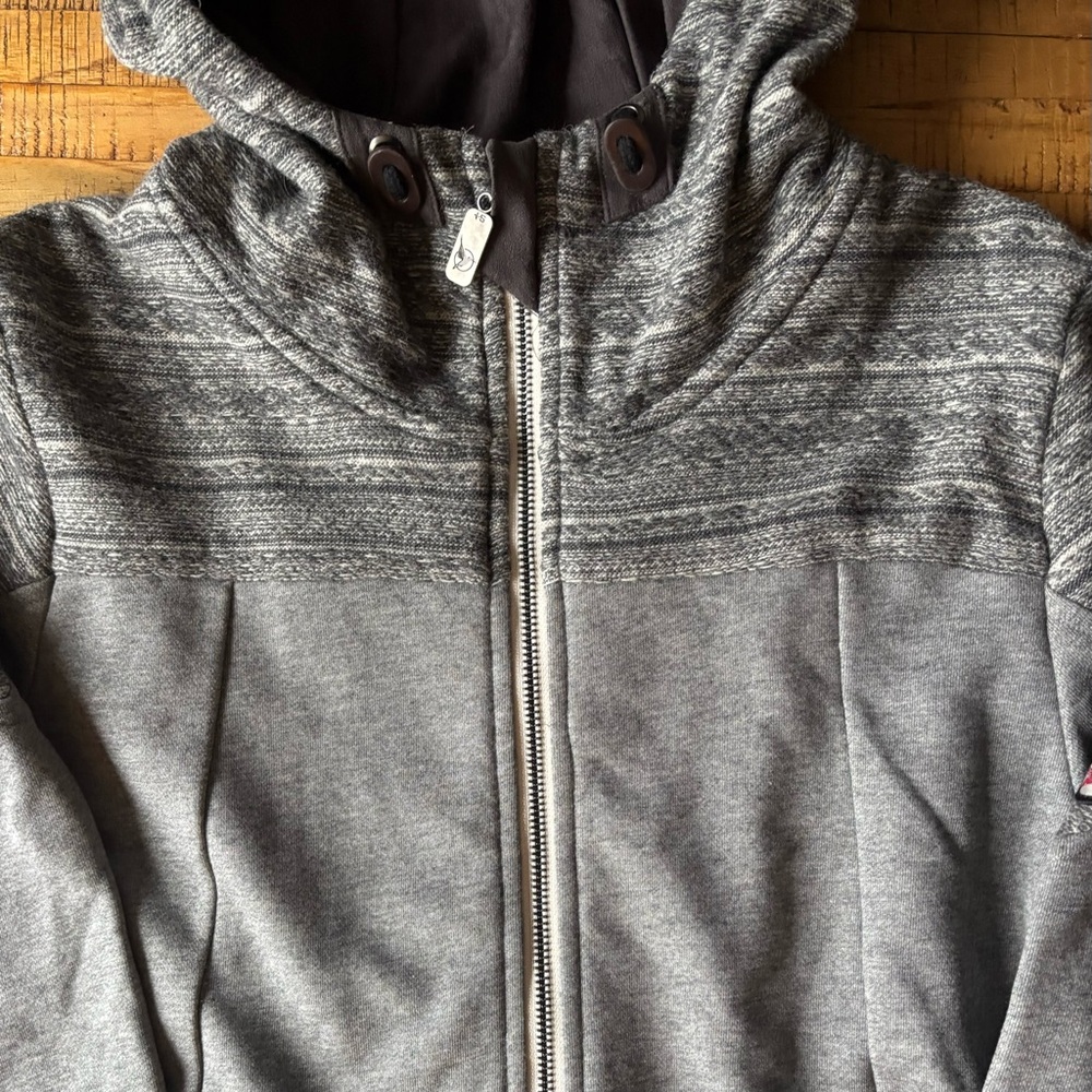 Women's Long Gray Hooded Sweatshirt